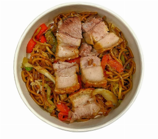 Stir Fry Noodles & Roast Pork